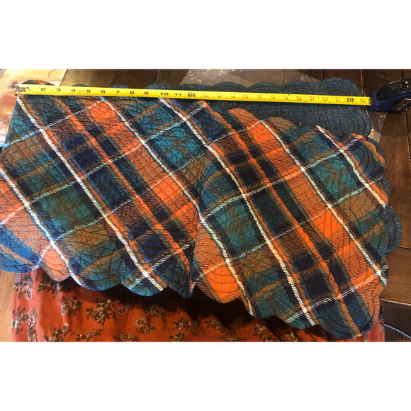 NWT Target Troy Plaid‎ Cotton Machine Washable Thanksgiving Holiday Runner 14x51 - Picture 8 of 9